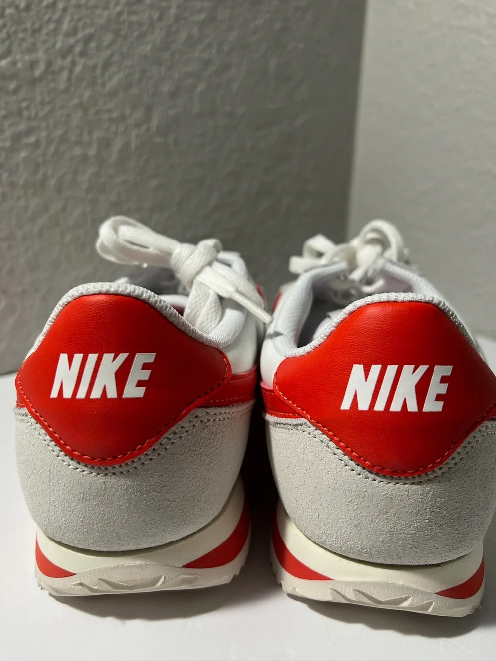 Nike Cortez Textile GS White Picante Red Sneakers shoes size 7Y NWOT  IH7654-100